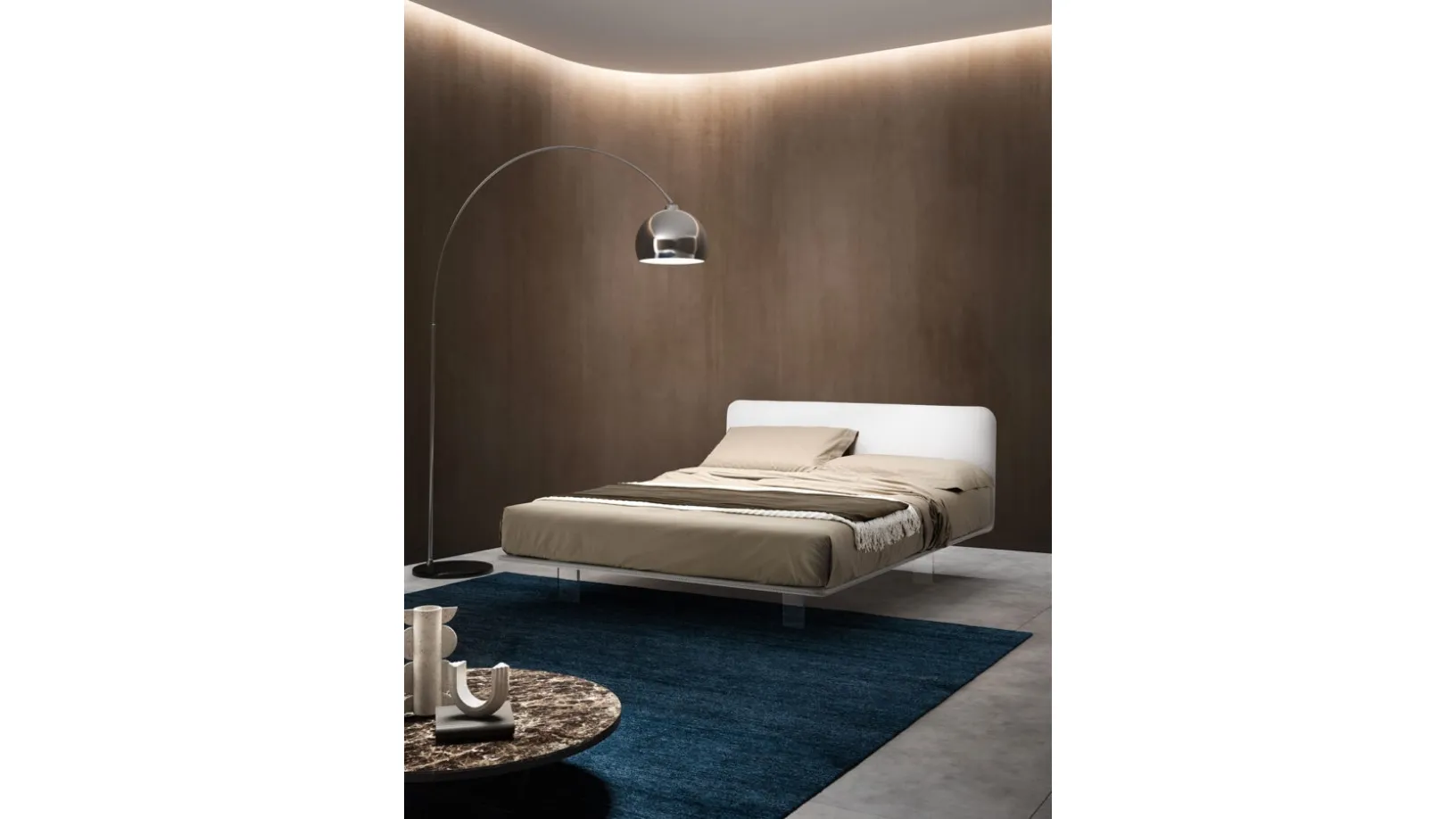 Letto in tessuto imbottito Brillant di Bside