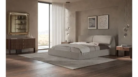 Letto Simon in tessuto imbottito di Cattelan Italia