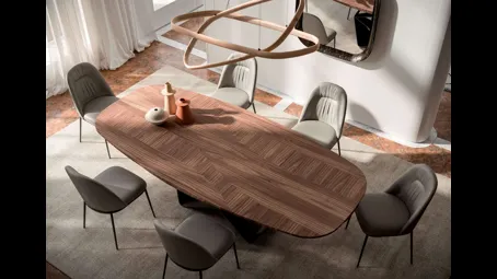 Tavolo Gem in legno di Ozzio